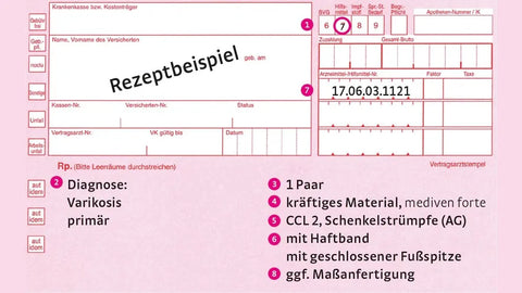Erhalte ich auch ein zweites Paar Kompressionsstrümpfe auf Rezept?