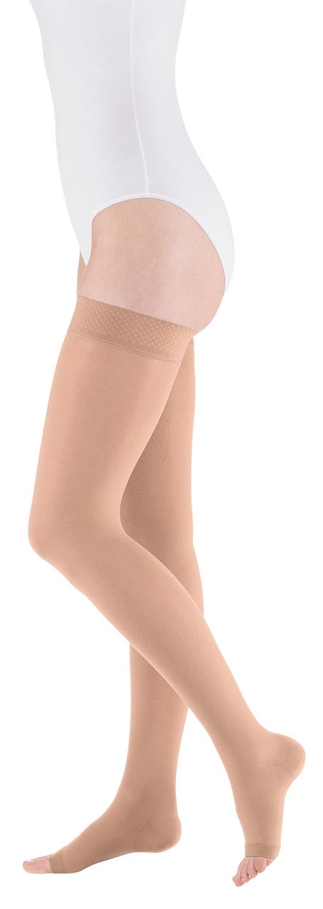 mediven plus, Schenkelstrumpf Klasse 2, Größe 3, ohne Haftband