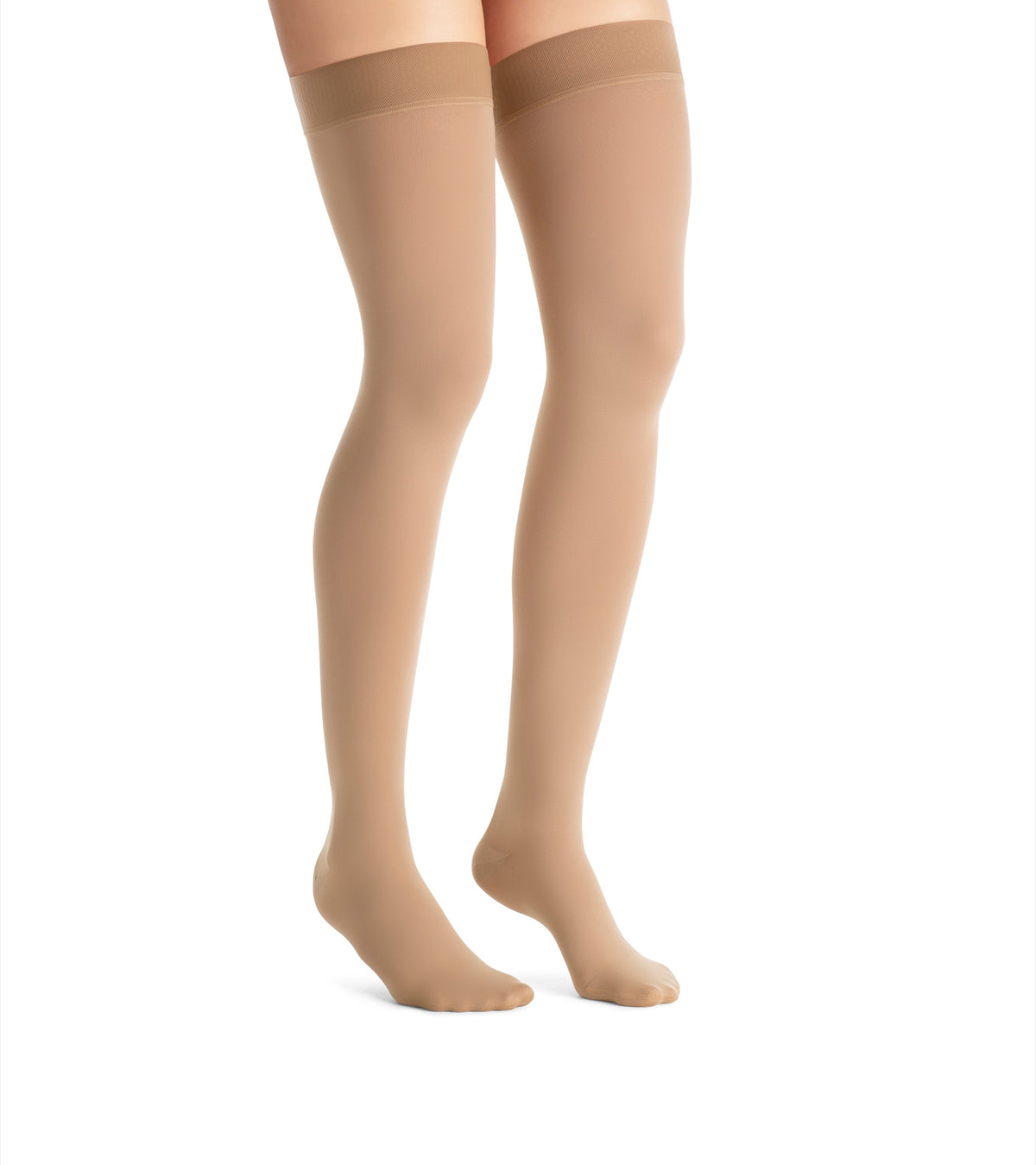 JOBST Maternity Opaque, Schenkelstrumpf Klasse 2, Größe 1, Haftband weit