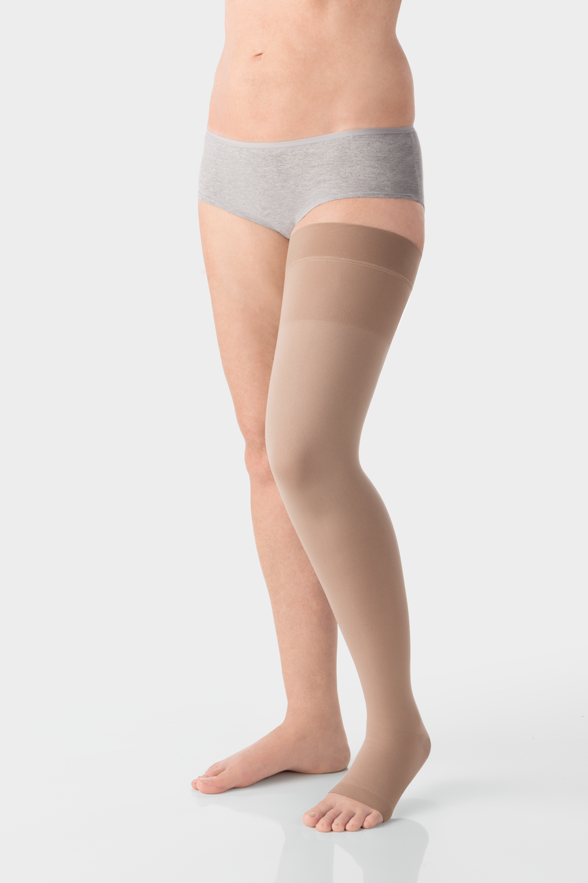 Juzo Dynamic Cotton, Schenkelstrumpf Klasse 1, Größe 3, Topband weit