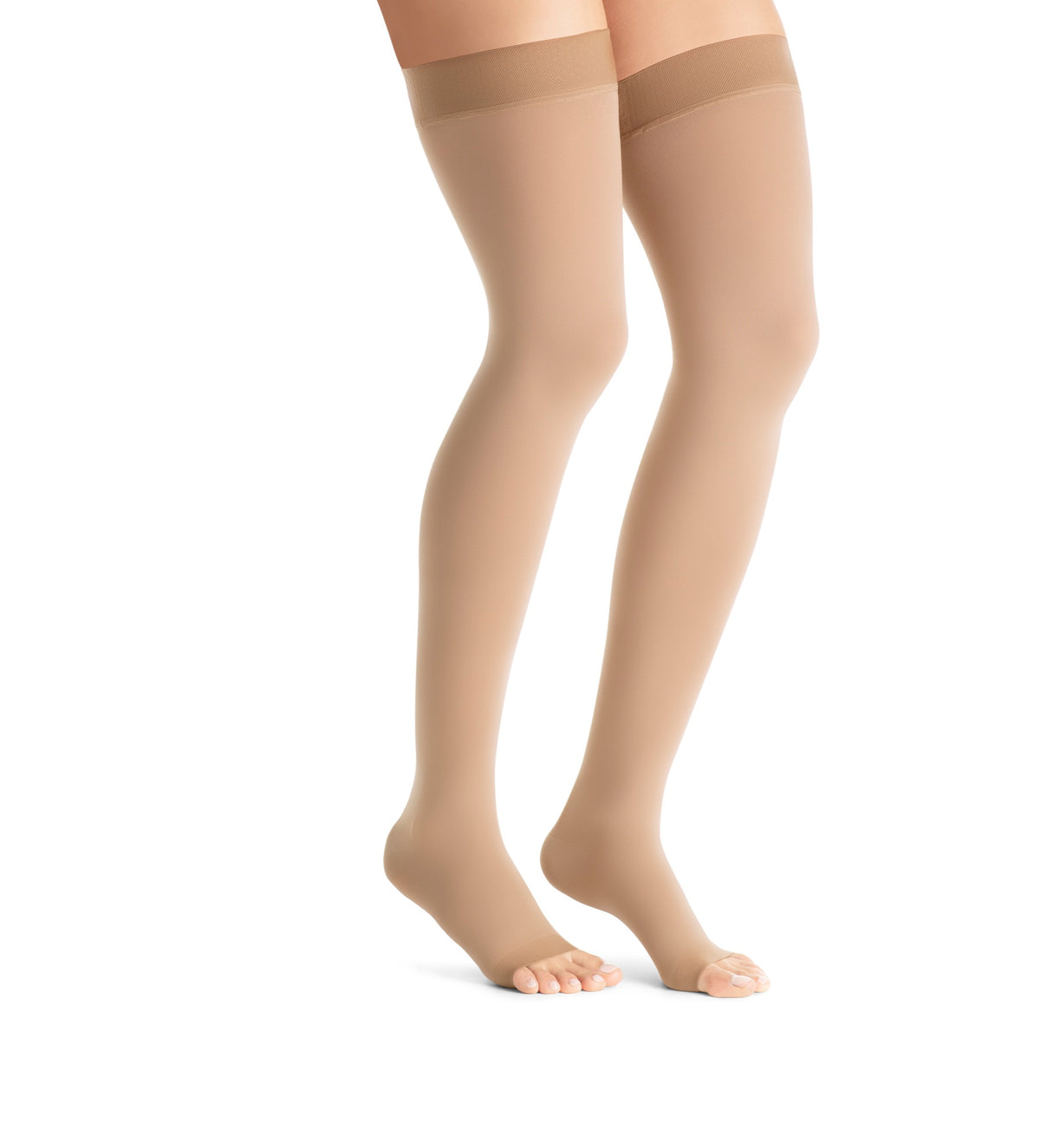 JOBST Opaque, Schenkelstrumpf Klasse 1, Größe 3, ohne Haftband